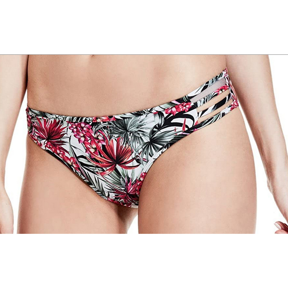 GUESS Women Printed Brief Bikini Swim Bottom Multi Size S